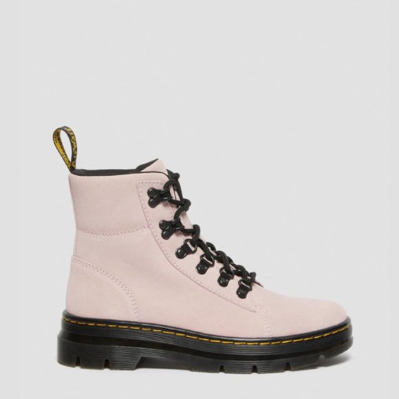 Dr, MARTEN'S COMBS WOMEN SUEDE CASUAL BOOTS PINK HI SUEDE WP / 27342279 - Picture 6 of 9